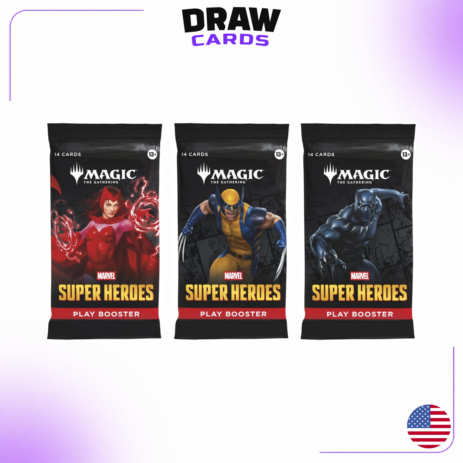 Booster Avulso - Marvel Super Heroes - Booster de Jogo