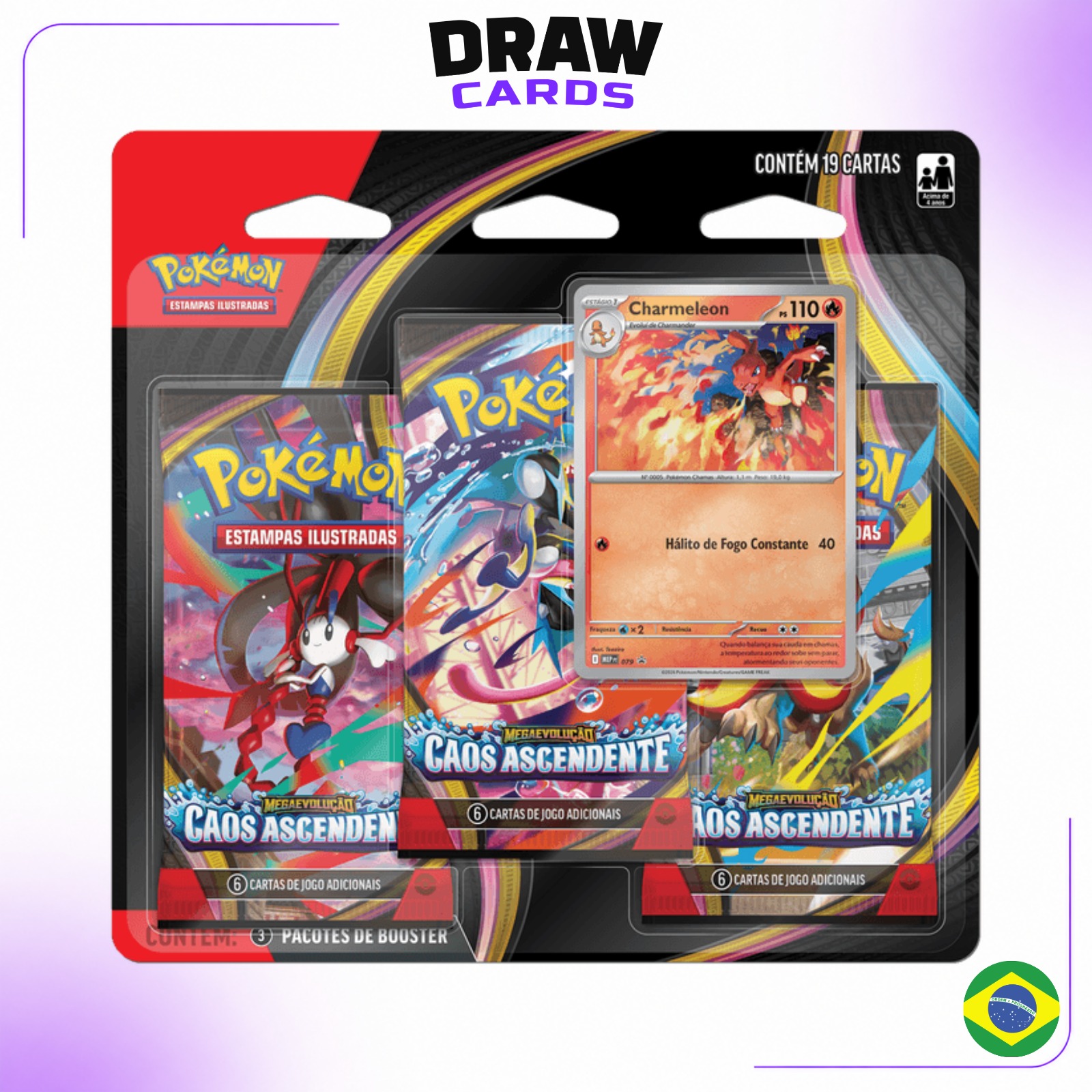 (PT-BR) Blister Triplo - Caos Ascendente (ME04) - Charmeleon