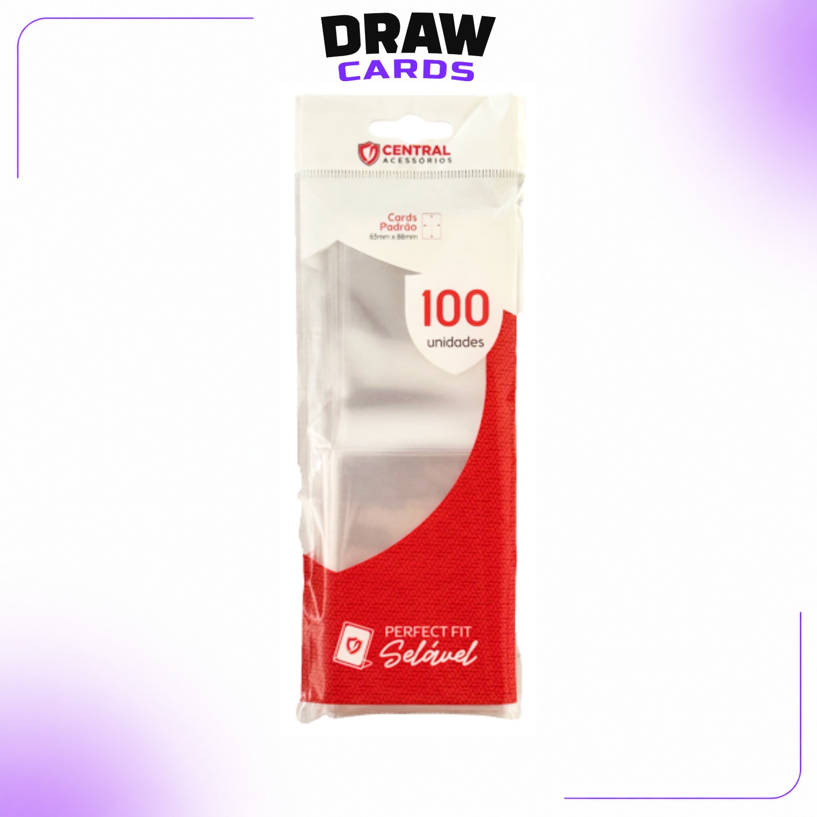Central Perfect Fit - Selável Transparente (100 unidades)