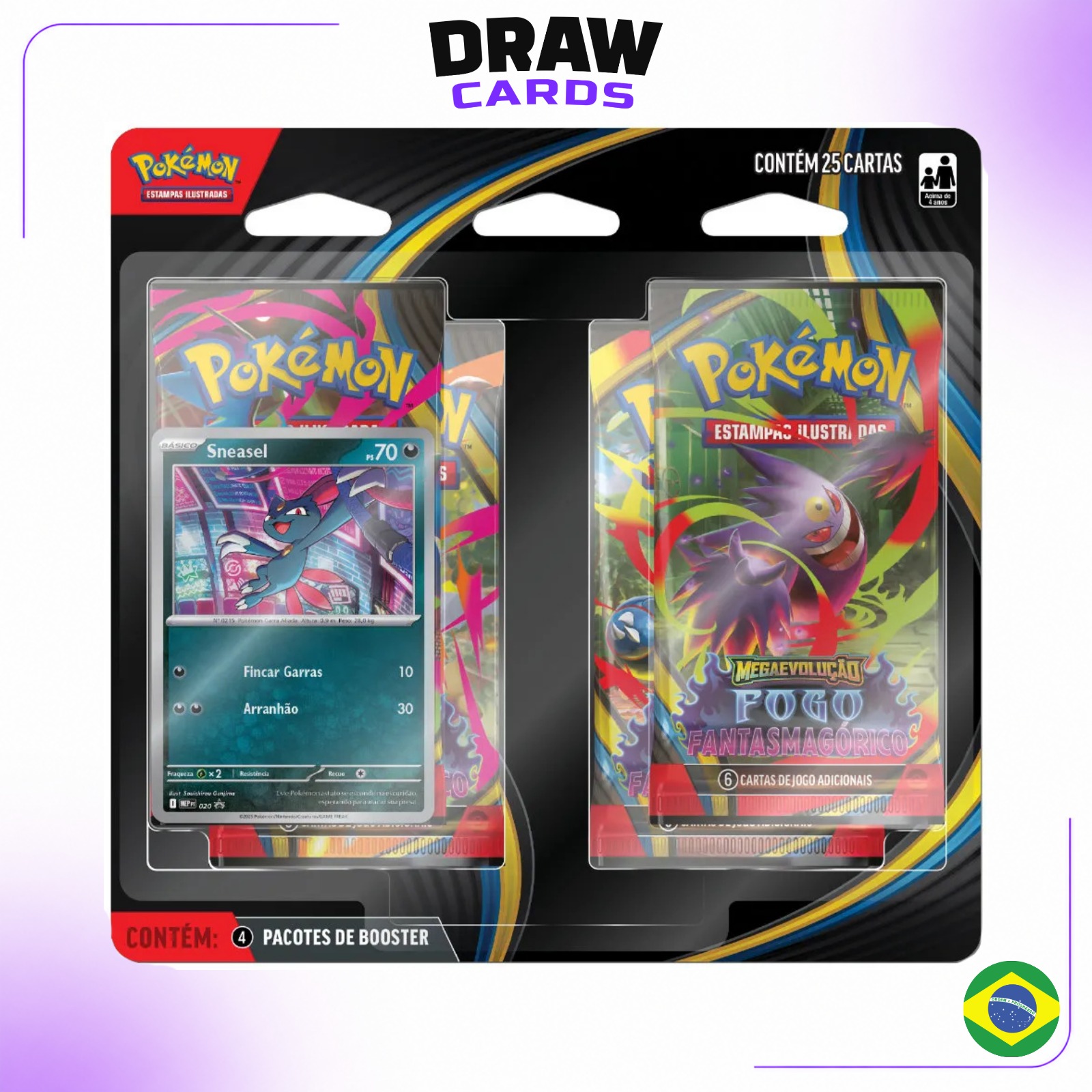 (PT-BR) Blister Quadrúplo - Fogo Fantasmagórico (ME02)