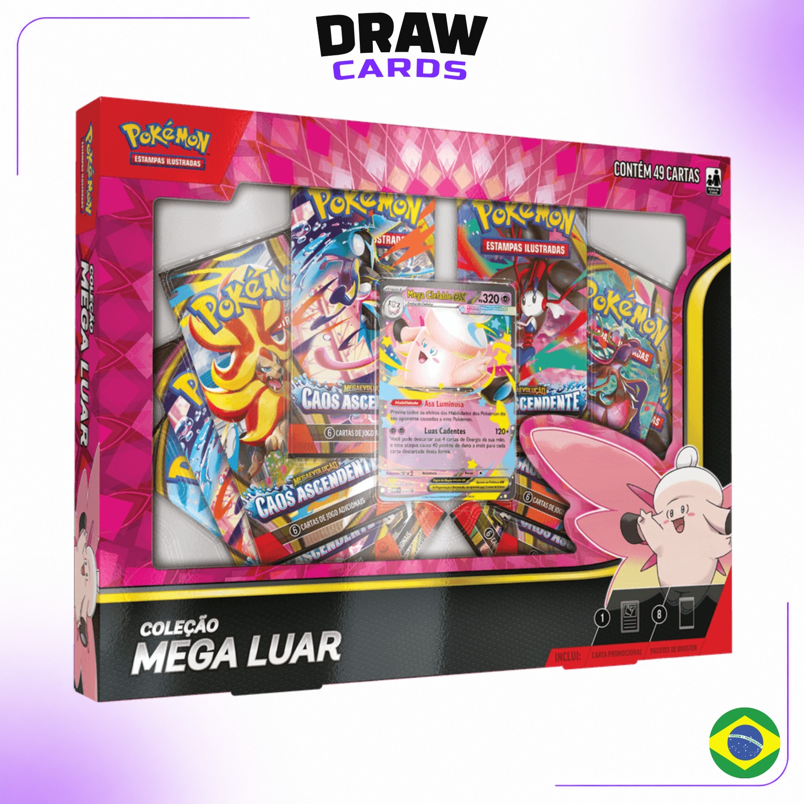 (PT-BR) Box Coleção Mega Luar - Mega Clefable ex