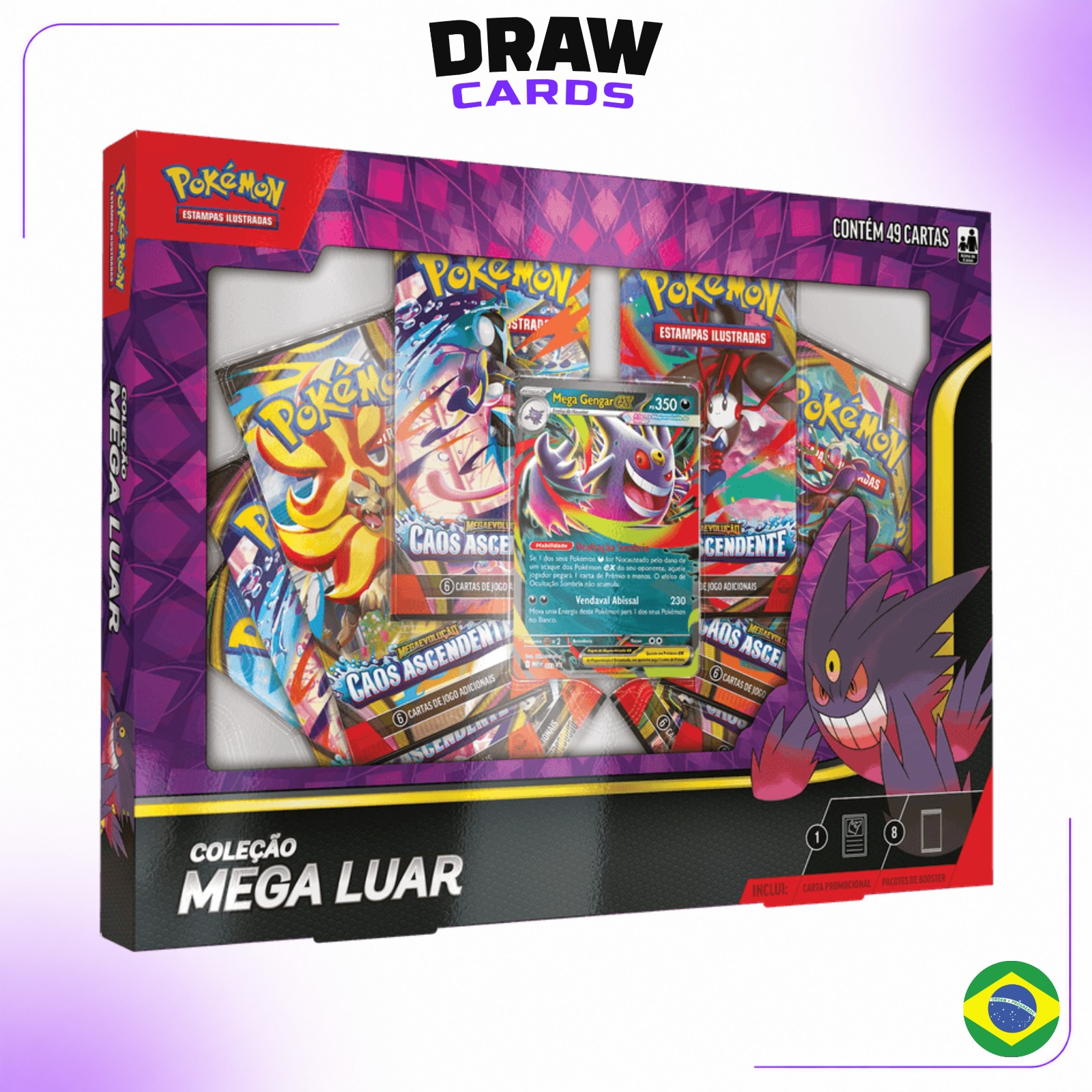 (PT-BR) Box Coleção Mega Luar - Mega Gengar ex