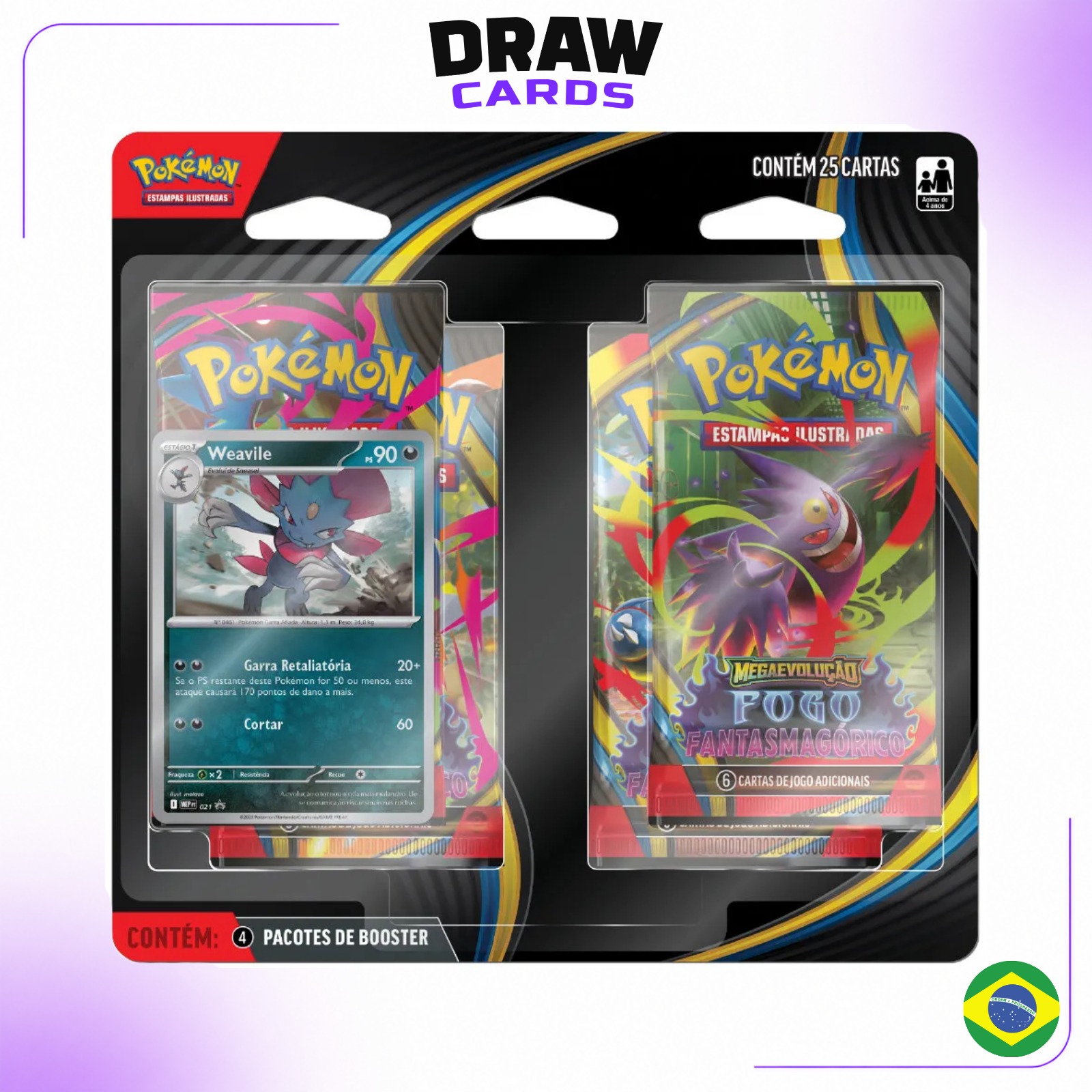 (PT-BR) Blister Quadrúplo - Fogo Fantasmagórico (ME02)