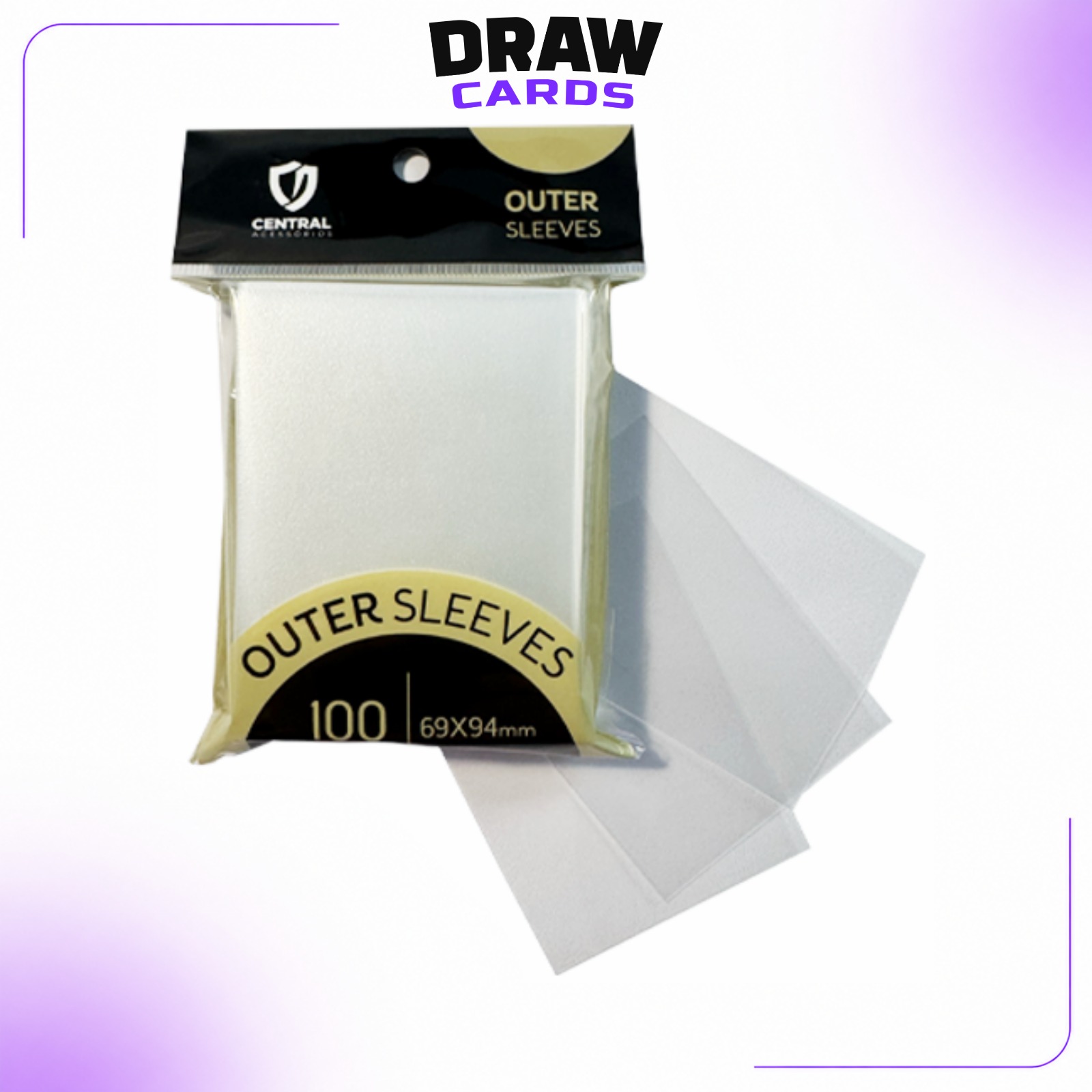 Shield Central - Standard Outer Sleeves - Transparente (100 unidades)